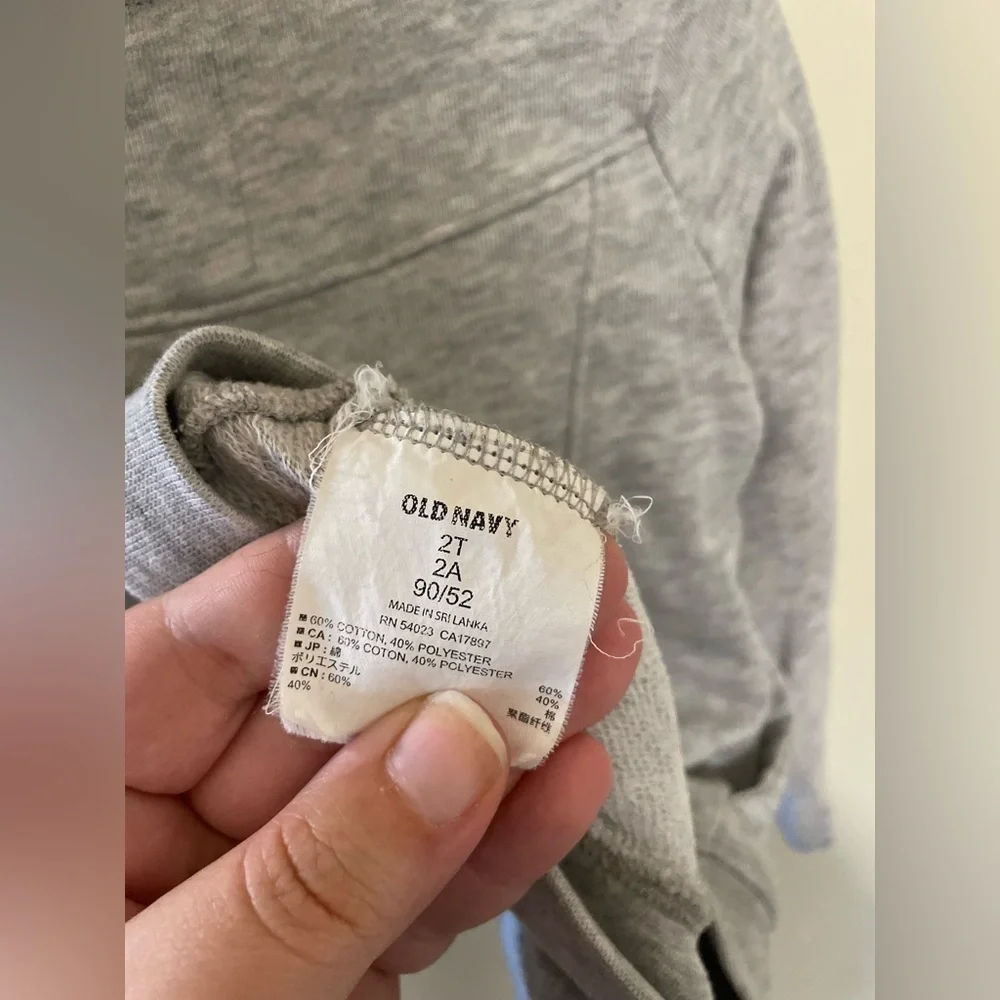 ✨Toddler Girl Old Navy Grey Jacket Size 2T